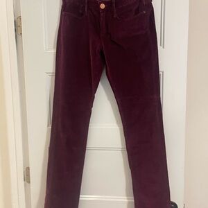 Burgundy Corduroy Pants